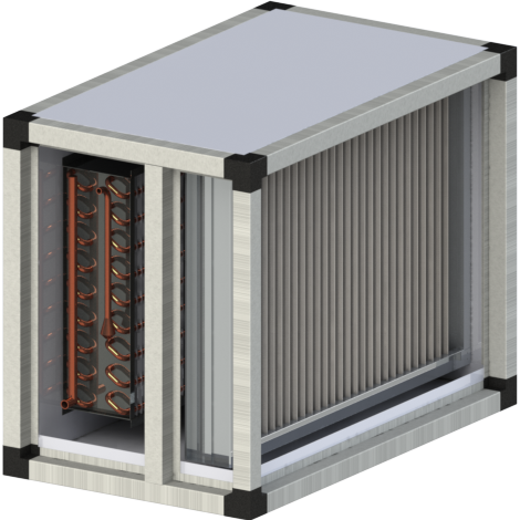 Секция фреонового воздухоохладителя